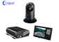 Full HD 1080P Kendaraan / Robot dipasang CCTV Keamanan PTZ Kamera Mobile